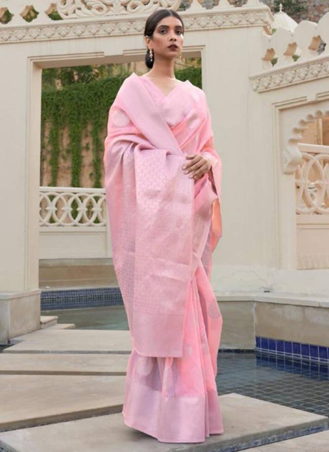 RAJTEX KEVAAH LINEN Festive Wear Designer Weaving Silk Saree Collection